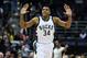 MILWAUKEE, WI - MARCH 08: Giannis Antetokounmpo #34 of the Milwaukee Bucks celebrates a dunk against the New York Knicks during the second half of a game at the BMO Harris Bradley Center on March 8, 2017 in Milwaukee, Wisconsin. NOTE TO USER: User expre