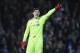 LONDON, ENGLAND - MARCH 13: Thibaut Courtois of Chelsea signals during The Emirates FA Cup Quarter-Final match between Chelsea and Manchester United at Stamford Bridge on March 13, 2017 in London, England. (Photo by Julian Finney/Getty Images)