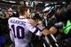 PHILADELPHIA, PA - DECEMBER 22: (L-R) Quarterback Eli Manning #10 of the New York Giants shakes hands with quarterback Carson Wentz #11 of the Philadelphia Eagles after their game at Lincoln Financial Field on December 22, 2016 in Philadelphia, Pennsylva