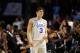 GREENVILLE, SC - MARCH 19: Grayson Allen #3 of the Duke Blue Devils reacts after being defeated by the South Carolina Gamecocks 88-81 in the second round of the 2017 NCAA Men's Basketball Tournament at Bon Secours Wellness Arena on March 19, 2017 in Gree