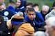 French national football team forward Kylian Mbappe (C) looks on before a training session on March 20, 2017, in Clairefontaine near Paris as part of the team's preparation for the upcoming World Cup 2018 qualifiers. / AFP PHOTO / FRANCK FIFE (Ph