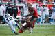 TAMPA, FL - JANUARY 01: Roberto Aguayo #19 of the Tampa Bay Buccaneers kicks a field goal during the game against the Carolina Panthers at Raymond James Stadium on January 1, 2017 in Tampa, Florida. The Buccaneers defeated the Panthers 17-16. (Photo by Jo