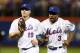The presence of veterans Jay Bruce and Curtis Granderson may push Michael Conforto back to the minors.
