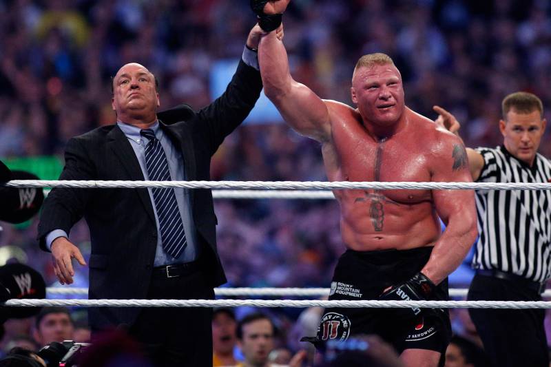 Brock Lesnar's manager, Paul Heyman, has repeatedly indicated that Rousey could do big things in wrestling.