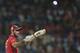 Kings XI Punjab Glenn Maxwell celebrates after scoring during the 2016 Indian Premier League (IPL) Twenty20 cricket match between Kolkata Knight Riders and Kings XI Punjab at the Eden Gardens Cricket Stadium in Kolkata on May 4, 2016. / AFP / Dibyangshu S