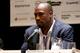 AUSTIN, TX - MARCH 13: Anna Rawson, professional golfer/model (L) and professional football player Vernon Davis speak onstage at 'Pro Athletes Taking Control of Their Brand Destiny' during the 2016 SXSW Music, Film + Interactive Festival at Four Seasons