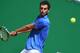 Spains Albert Ramos-Vinolas hits a return to Britain's Andy Murray during their Monte-Carlo ATP Masters Series tennis tournament on April 20, 2017 in Monaco. / AFP PHOTO / Yann COATSALIOU (Photo credit should read YANN COATSALIOU/AFP/Getty Images)