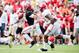 Hurts' pocket awareness and mobility make him a dangerous option at quarterback.