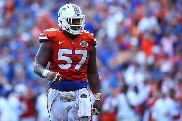 Florida's Caleb Brantley was accused of punching a woman at a bar just two weeks prior to this year's draft.