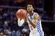MEMPHIS, TN - MARCH 24: De'Aaron Fox #0 of the Kentucky Wildcats shoots a free throw against the UCLA Bruins during the 2017 NCAA Men's Basketball Tournament South Regional at FedExForum on March 24, 2017 in Memphis, Tennessee. (Photo by Andy Lyons/Gett