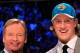NEW YORK, NY - APRIL 28: NFL Commissoner Roger Goodell poses for a photo with Blaine Gabbert, #11 overall pick by the Jacksonville Jaguars, holds up a jersey during the 2011 NFL Draft at Radio City Music Hall on April 28, 2011 in New York City. (Photo by Chris Trotman/Getty Images)