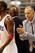 PHILADELPHIA, PA - APRIL 24: Coach Doug Collins of the Philadelphia 76ers gestures to players Jrue Holiday #11 (L) and Jodie Meeks #20 during the second half in Game Four of the Eastern Conference Quarterfinals in the 2011 NBA Playoffs at Wells Fargo Center on April 24, 2011 in Philadelphia, Pennsylvania. NOTE TO USER: User expressly acknowledges and agrees that, by downloading and/or using this Photograph, User is consenting to the terms and conditions of the Getty Images License Agreement. (Photo by Rob Carr/Getty Images)