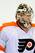 RALEIGH, NC - JANUARY 10: Goalkeeper Sergei Bobrovsky #35 of the Philadelphia Flyers bobbles the puck as he makes a save against the Carolina Hurricanes during play at the RBC Center on January 10, 2012 in Raleigh, North Carolina. The Flyers won 2-1. (Photo by Grant Halverson/Getty Images)