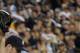 DETROIT, MI - OCTOBER 13: Justin Verlander #35 of the Detroit Tigers waves to the crowd after being pulled in the eighth inning of Game Five of the American League Championship Series at Comerica Park on October 13, 2011 in Detroit, Michigan. (Photo by Harry How/Getty Images)