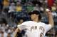 PITTSBURGH, PA - SEPTEMBER 10: Jeff Locke #61 of the Pittsburgh Pirates pithes in his first Major League game against the Florida Marlins during the game on September 10, 2011 at PNC Park in Pittsburgh, Pennsylvania. The Marlins defeated the Piraets 3-0. (Photo by Justin K. Aller/Getty Images)