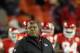 KANSAS CITY, MO - NOVEMBER 27: Defensive coordinator Romeo Crennel of the Kansas City Chiefs watches players warm up prior to the game against the Pittsburgh Steelers on November 27, 2011 at Arrowhead Stadium in Kansas City, Missouri. (Photo by Jamie Squire/Getty Images)