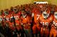 MIAMI GARDENS, FL - JANUARY 04: Head coach Dabo Swinney (C) of the Clemson Tigers gets set to lead his team onto the field against the West Virginia Mountaineers West Virginia Mountaineers during the Discover Orange Bowl at Sun Life Stadium on January 4, 2012 in Miami Gardens, Florida. (Photo by Mike Ehrmann/Getty Images)