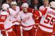 DALLAS, TX - JANUARY 17: Jiri Hudler #26 of the Detroit Red Wings celebrates his goal against the Dallas Stars at American Airlines Center on January 17, 2012 in Dallas, Texas. (Photo by Ronald Martinez/Getty Images)