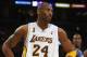 LOS ANGELES - JUNE 7: Kobe Bryant #24 of the Los Angeles Lakers stands on the court in Game Two of the 2009 NBA Finals against the Orlando Magic at Staples Center on June 7, 2009 in Los Angeles, California. The Lakers won 101-96 in overtime. NOTE TO USER: User expressly acknowledges and agrees that, by downloading and or using this photograph, User is consenting to the terms and conditions of the Getty Images License Agreement. (Photo by Stephen Dunn/Getty Images)