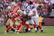 SAN FRANCISCO, CA - NOVEMBER 13: D.J. Ware #28 of the New York Giants is tackled by NaVorro Bowman #53 of the San Francisco 49ers at Candlestick Park on November 13, 2011 in San Francisco, California. (Photo by Ezra Shaw/Getty Images)