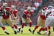 SAN FRANCISCO, CA - NOVEMBER 13: Frank Gore #21 of the San Francisco 49ers runs with the ball against the New York Giants at Candlestick Park on November 13, 2011 in San Francisco, California. (Photo by Ezra Shaw/Getty Images)