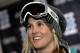 ASPEN, CO - JANUARY 21: Skier Sarah Burke of Canada talks to the media on the eve of Winter X Games 13 on Buttermilk Mountain on January 21, 2008 in Aspen, Colorado. (Photo by Doug Pensinger/Getty Images)