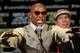 LAS VEGAS, NV - SEPTEMBER 17: Boxer Floyd Mayweather Jr. speaks at a post-fight news conference after he defeated Victor Ortiz to win the WBC welterweight title at the MGM Grand Garden Arena September 17, 2011 in Las Vegas, Nevada. (Photo by Ethan Miller/Getty Images)