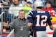 FOXBORO, MA - DECEMBER 4: Tom Brady #12 of the New England Patriots celebrates with coach Bill Belichick after a touchdwon by BenJarvus Green-Ellis #42 of the New England Patriots in the first half against the Indianapolis Colts at Gillette Stadium on December 4, 2011 in Foxboro, Massachusetts. (Photo by Jim Rogash/Getty Images)