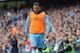 MANCHESTER, ENGLAND - SEPTEMBER 24: Carlos Tevez of Manchester City looks on from the sidelines during the Barclays Premier League match between Manchester City and Everton at the Etihad Stadium on September 24, 2011 in Manchester, England. (Photo by Michael Regan/Getty Images)