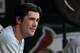 ST LOUIS, MO - OCTOBER 04: Cole Hamels #35 of the Philadelphia Phillies sits in the dugout during Game Three of the National League Division Series against the St. Louis Cardinals at Busch Stadium on October 4, 2011 in St Louis, Missouri. (Photo by Jamie Squire/Getty Images)