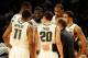 NEW YORK, NY - NOVEMBER 15: Head coach Tom Izzo of the Michigan State Spartans talks with his team during a time out during play against the Duke Blue Devils during the 2011 State Farm Champions Classic at Madison Square Garden on November 15, 2011 in New York City. (Photo by Patrick McDermott/Getty Images)