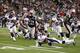 FOXBORO, MA - JANUARY 14: Stevan Ridley #22 of the New England Patriots runs with the ball against the Denver Broncos during their AFC Divisional Playoff Game at Gillette Stadium on January 14, 2012 in Foxboro, Massachusetts. (Photo by Jim Rogash/Getty Images)