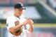 DETROIT, MI - OCTOBER 12: Brandon Inge #15 of the Detroit Tigers signals prior to Game Four of the American League Championship Series against the Texas Rangers at Comerica Park on October 12, 2011 in Detroit, Michigan. (Photo by Harry How/Getty Images)