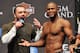 LAS VEGAS - MAY 28: UFC fighter Rashad Evans (R) reacts to the crowd while speaking to UFC announcer Joe Rogan (L) about his fight against UFC fighter Quinton 'Rampage' Jackson at UFC 114: Rampage versus Rashad at the Mandalay Bay Hotel on May 28, 2010 in Las Vegas, Nevada. (Photo by Jon Kopaloff/Getty Images)