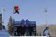 ASPEN, CO - JANUARY 28: Tucker Perkins spins above the pipe during warm up for the finals of the men's ski superpipe during Winter X Games 2012 at Buttermilk Mountain on January 28, 2012 in Aspen, Colorado. Perkins finished fifth. (Photo by Doug Pensinger/Getty Images)