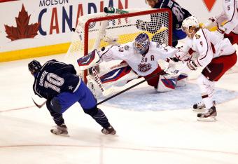 Gaborik lit up his Rangers goaltender Lundqvist for two goals in the first period.