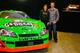 MOORESVILLE, NC - DECEMBER 17: Danica Patrick (L), driver of the #7 GoDaddy.com Chevrolet poses with team owner Dale Earnhardt Jr. (R), at JR Motorsports on December 17, 2009 in Mooresville, North Carolina. (Photo by Jason Smith/Getty Images)