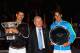 MELBOURNE, AUSTRALIA - JANUARY 29: Novak Djokovic of Serbia poses with the Norman Brookes Challenge Cup with Rod Laver and Raphael Nadal of Spain with the runners-up trophy after winning the men's final match against Rafael Nadal of Spain during day fourteen of the 2012 Australian Open at Melbourne Park on January 29, 2012 in Melbourne, Australia. (Photo by Mark Kolbe/Getty Images)