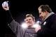 FOXBORO, MA - JANUARY 22: Head coach Bill Belichick of the New England Patriots celebrates after defeating the Baltimore Ravens in the AFC Championship Game at Gillette Stadium on January 22, 2012 in Foxboro, Massachusetts. The New England Patriots defeated the Baltimore Ravens 20-23. (Photo by Elsa/Getty Images)