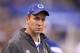 INDIANAPOLIS, IN - NOVEMBER 13: Peyton Manning of the Indianapolis Colts watches the game action in the Colts 17-3 loss to the Jacksonville Jaguars at Lucas Oil Stadium on November 13, 2011 in Indianapolis, Indiana. (Photo by Andy Lyons/Getty Images)