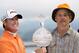 PEBBLE BEACH, CA - FEBRUARY 13: Actor Bill Murray and D.A. Points during the trophy ceremony following the final round of the AT&T Pebble Beach National Pro-Am at the Pebble Beach Golf Links on February 13, 2011 in Pebble Beach, California. (Photo by Ezra Shaw/Getty Images)