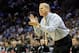 CHARLOTTE, NC - MARCH 20: Head coach John Beilein of the Michigan Wolverines reacts while taking on the Duke Blue Devils during the third round of the 2011 NCAA men's basketball tournament at Time Warner Cable Arena on March 20, 2011 in Charlotte, North Carolina. (Photo by Kevin C. Cox/Getty Images)