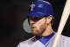 ST LOUIS, MO - OCTOBER 28: Josh Hamilton #32 of the Texas Rangers bats during Game Seven of the MLB World Series against the St. Louis Cardinals at Busch Stadium on October 28, 2011 in St Louis, Missouri. (Photo by Ezra Shaw/Getty Images)