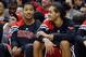 WASHINGTON, DC - JANUARY 30: Derrick Rose #1 (L) talks with teammate Joakim Noah #13 of the Chicago BuJoakim NDerrick Rose (R) during the second half against the Washington Wizards at Verizon Center on January 30, 2012 in Washington, DC. NOTE TO USER: User expressly acknowledges and agrees that, by downloading and or using this photograph, User is consenting to the terms and conditions of the Getty Images License Agreement. (Photo by Rob Carr/Getty Images)