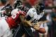 ATLANTA, GA - DECEMBER 15: John Abraham #55 of the Atlanta Falcons forces a fumble as he sacks Blaine Gabbert #11 of the Jacksonville Jaguars in the first half at the Georgia Dome on December 15, 2011 in Atlanta, Georgia. (Photo by Kevin C. Cox/Getty Images)