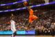 PHILADELPHIA, PA - JANUARY 11: Dion Waiters #3 of the Syracuse Orange dunks in the second half against JayVaughn Pinkston #22 of the Villanova Wildcats at the Wells Fargo Center on January 11, 2012 in Philadelphia, Pennsylvania. (Photo by Chris Chambers/Getty Images)