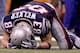 INDIANAPOLIS, IN - FEBRUARY 05: Wes Welker #83 of the New England Patriots lays on the ground in the fourth quarter during Super Bowl XLVI at Lucas Oil Stadium on February 5, 2012 in Indianapolis, Indiana. (Photo by Elsa/Getty Images)