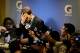 INDIANAPOLIS, IN - FEBRUARY 05: Quarterback Tom Brady #12 of the New England Patriots speaks to the media after losing to the New York Giants in Super Bowl XLVI at Lucas Oil Stadium on February 5, 2012 in Indianapolis, Indiana. The New York Giants defeated the New England Patriots 21-17. (Photo by Jamie Squire/Getty Images)
