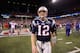 INDIANAPOLIS, IN - FEBRUARY 05: Tom Brady #12 of the New England Patriots walks off the field after losing to the New York Giants by a score of 21-17 in Super Bowl XLVI at Lucas Oil Stadium on February 5, 2012 in Indianapolis, Indiana. (Photo by Ezra Shaw/Getty Images)