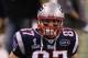 INDIANAPOLIS, IN - FEBRUARY 05: Rob Gronkowski #87 of the New England Patriots runs on the field before the New England Patriots take on the New York Giants in Super Bowl XLVI at Lucas Oil Stadium on February 5, 2012 in Indianapolis, Indiana. (Photo by Jeff Gross/Getty Images)